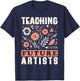 Teaching Future Artists Design for Art Teachers and Lovers Women Girls Kids T-Shirt - T-Shirt | Navy