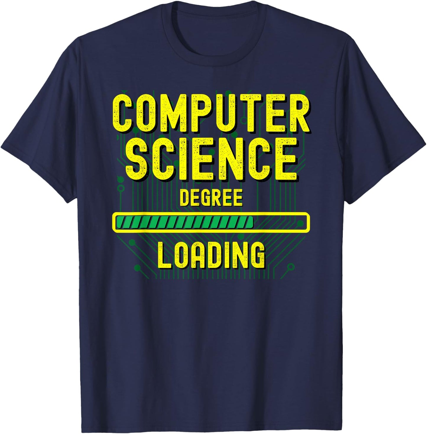Computer Science Degree Gift Computer Science Degree Loading T-Shirt - T-Shirt | Navy