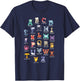 Alphabet Kids Letters Ocean Animals Lover T-Shirt - T-Shirt | Navy