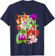 Flowers of Panama Word Art - Panamanian Pride T-Shirt - T-Shirt | Navy