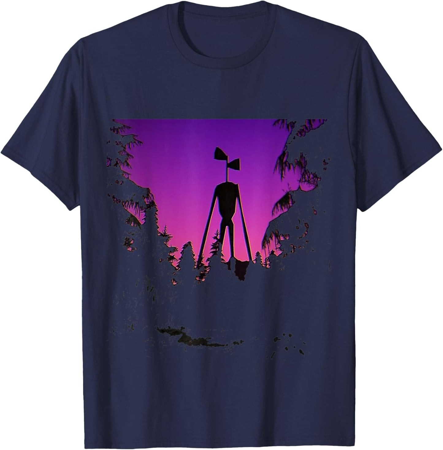 Siren Head T-Shirt - T-Shirt | Navy