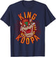 Super Mario King Koopa Bowser Vintage Nintendo Portrait T-Shirt - T-Shirt | Navy