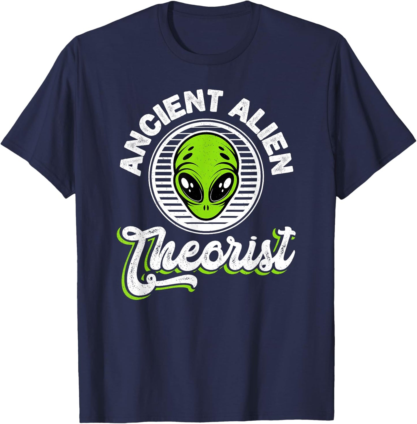 Ancient Alien Theorist Extraterrestrial T-Shirt - T-Shirt | Navy