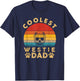 Coolest Westie Dad Vintage Dog Gifts Westie Dog Dad T-Shirt - T-Shirt | Navy