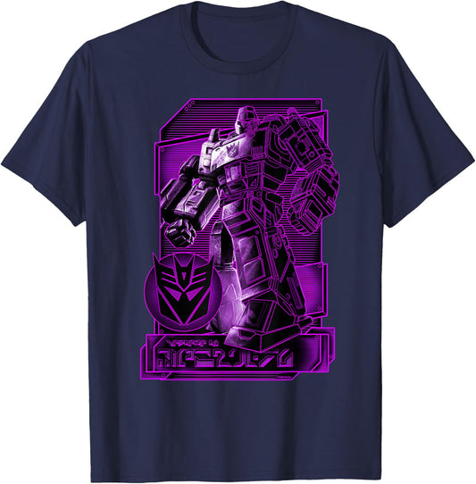 Transformers: War For Cybertron Megatron Portrait T-Shirt - T-Shirt | Navy