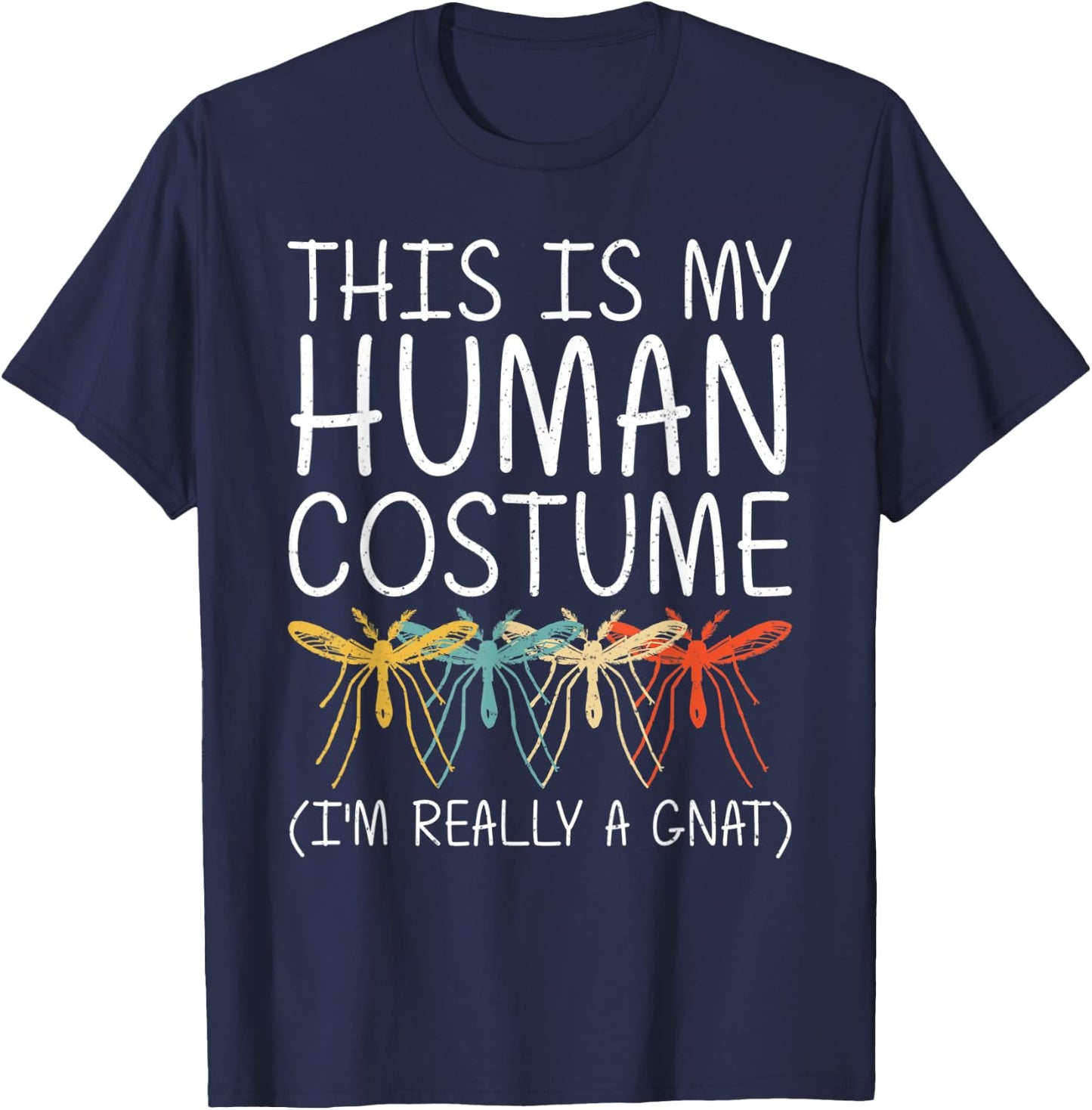 Gnat Halloween Human Costume Dipterid Midge Easy DIY Gift T-Shirt - T-Shirt | Navy