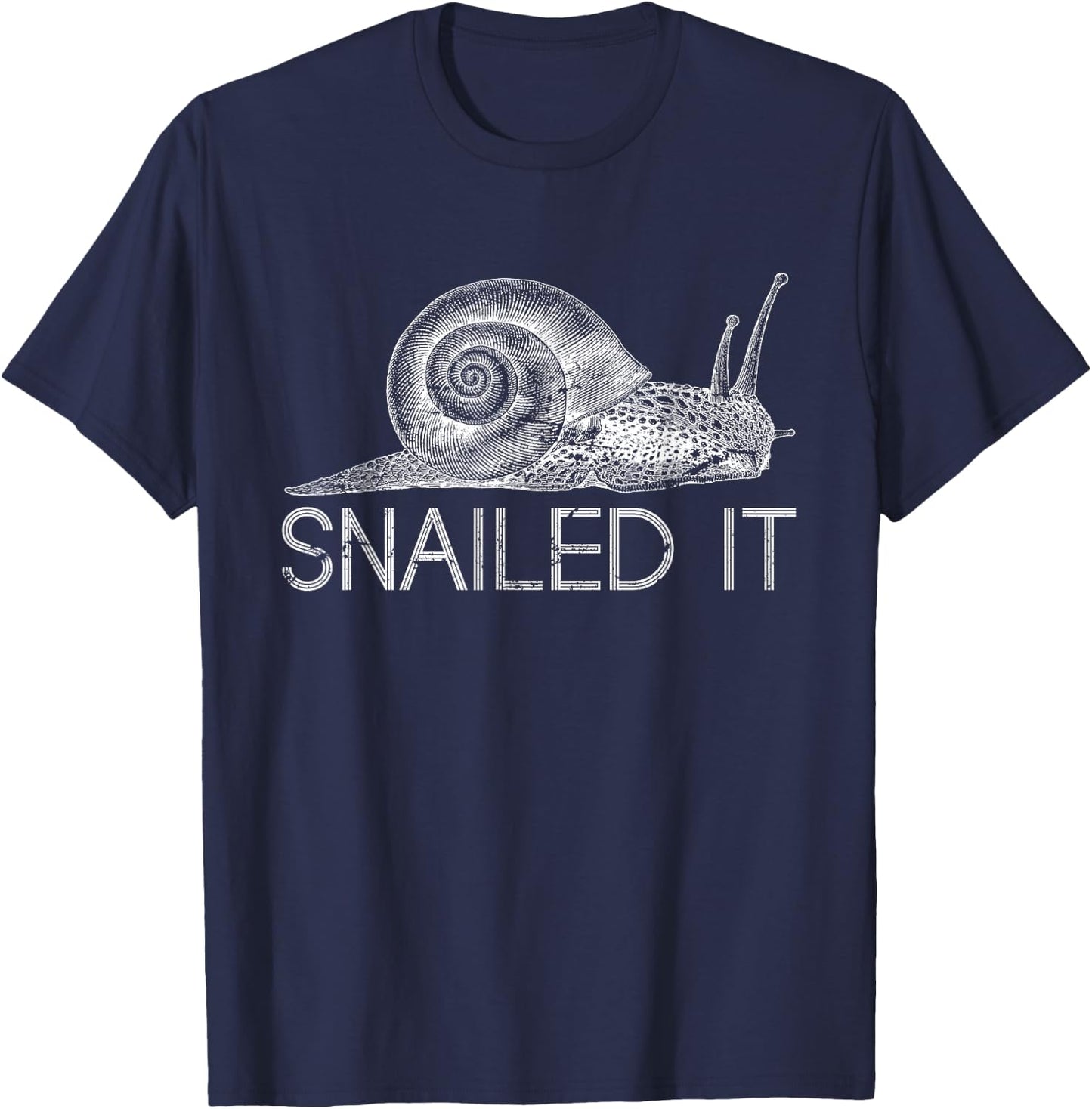 Snailed It Snail T-Shirt - T-Shirt | Navy
