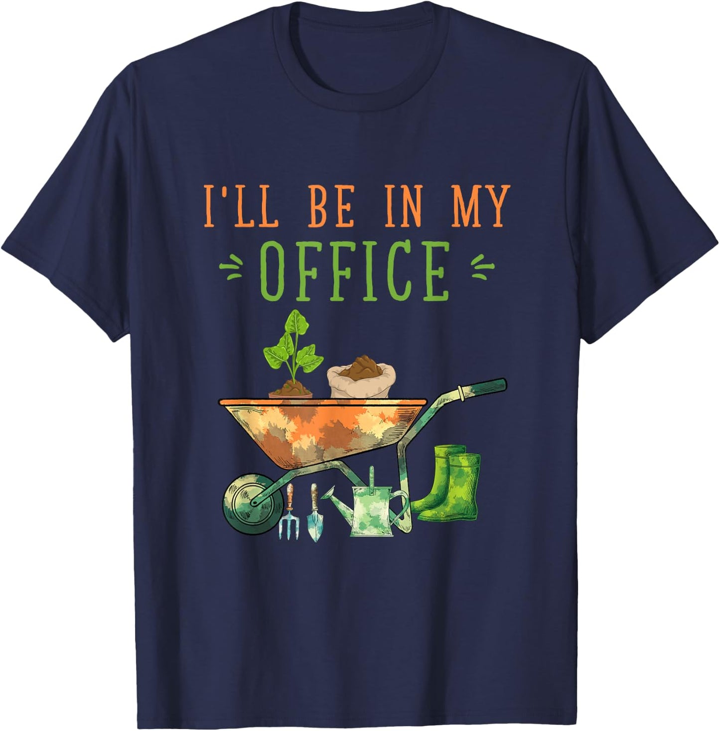 Nature Horticulture Lover Gardener Gift Funny Gardening T-Shirt - T-Shirt | Navy