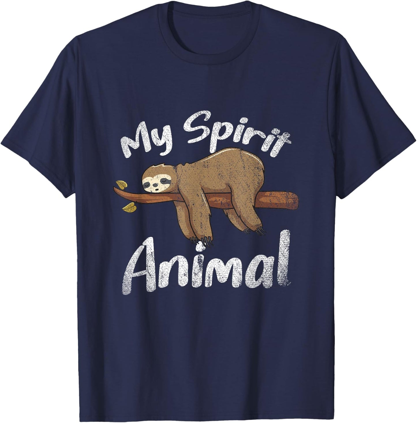 My Spirit Animal Sloth T-Shirt - T-Shirt | Navy