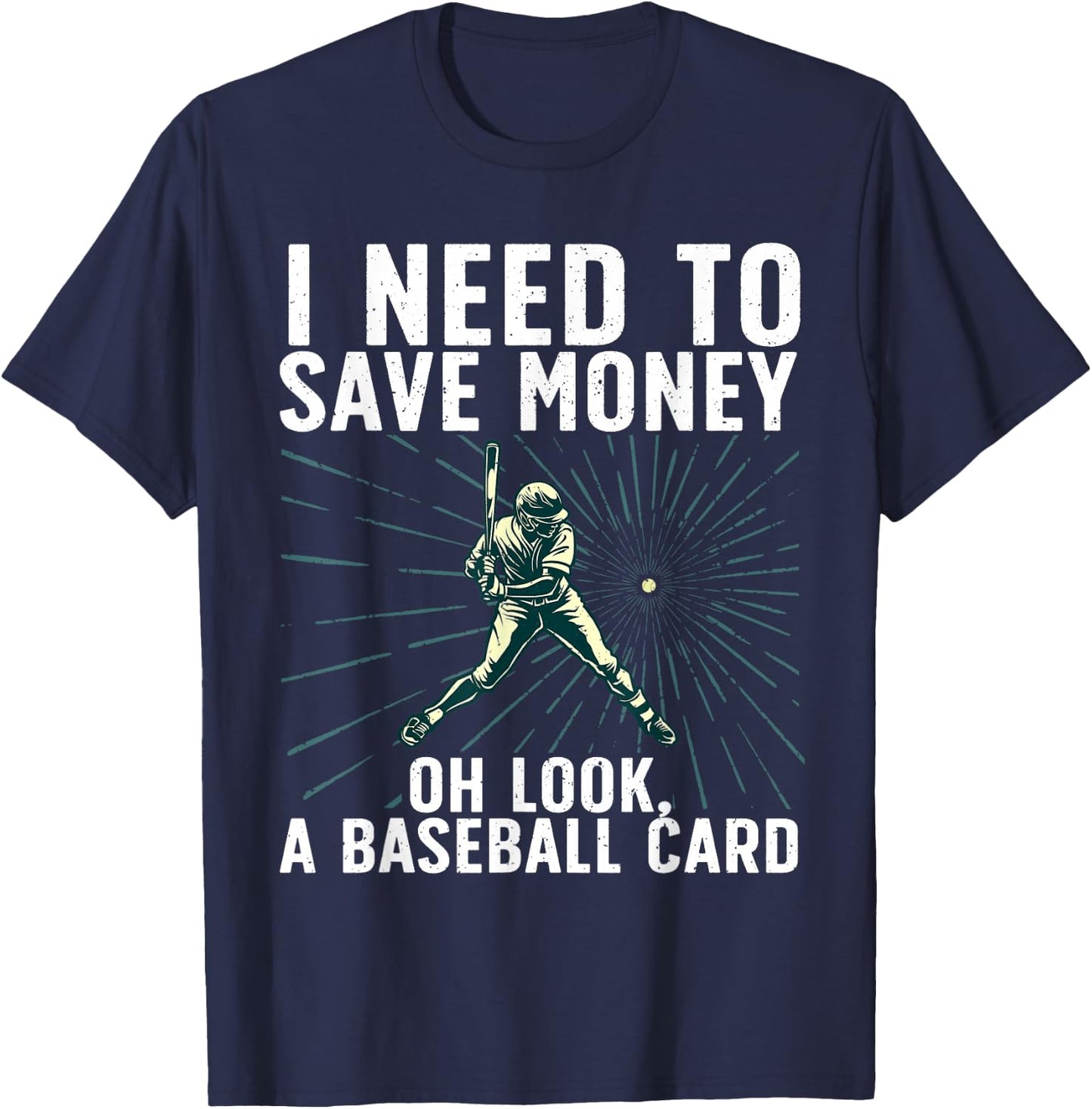 Cool Baseball Card Women Baseball Card Collecting T-Shirt - T-Shirt | Navy