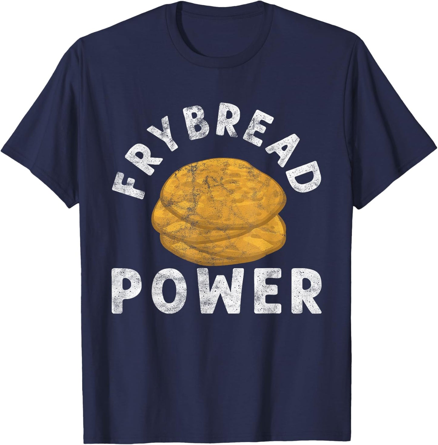 vintage Frybread Power Gift Native American Indian Taco T-Shirt - T-Shirt | Navy
