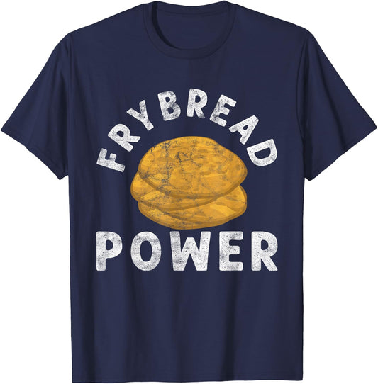 vintage Frybread Power Gift Native American Indian Taco T-Shirt - T-Shirt | Navy