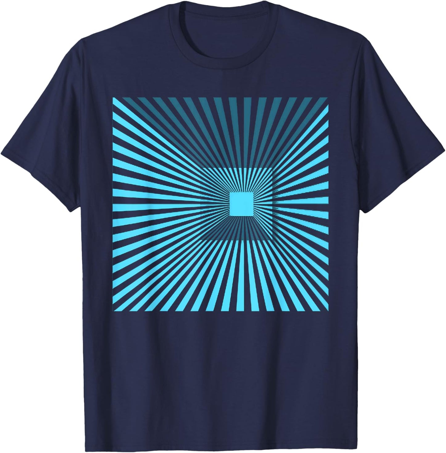 Graphic optical illusion T-Shirt - T-Shirt | Navy