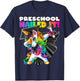 Dabbing Unicorn Preschool Graduation Cap Gown Gift Girls T-Shirt - T-Shirt | Navy