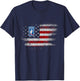 173rd Airborne Brigade US Flag Shirt Airborne Paratrooper T-Shirt - T-Shirt | Navy