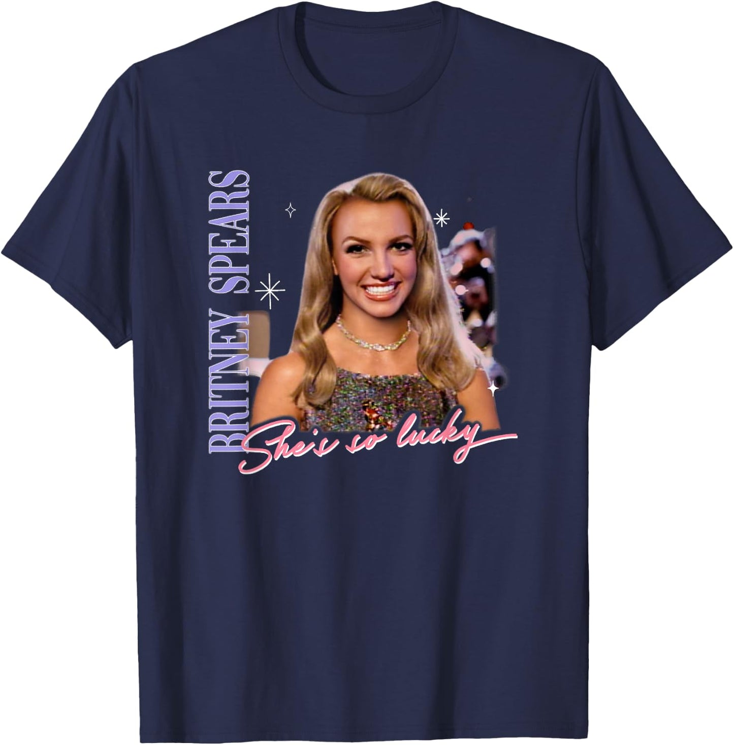 Britney Spears - She's So Lucky T-Shirt - T-Shirt | Navy