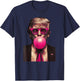 Trump Bubble Gum Funny T-Shirt - T-Shirt | Navy