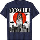 Funny Vintage Japanese Dogzilla Bluetick Coonhound T-Shirt - T-Shirt | Navy