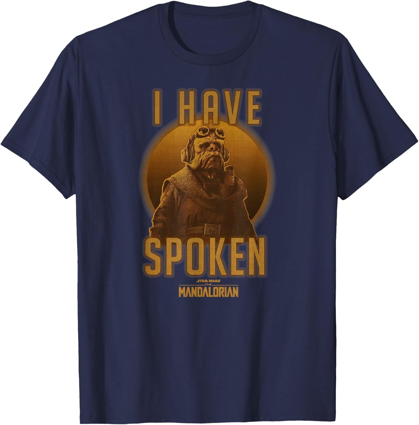Star Wars The Mandalorian Kuiil I Have Spoken Circle T-Shirt - T-Shirt | Navy