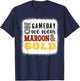 On Gameday Football We Wear Maroon And Gold Leopard Print T-Shirt - T-Shirt | Navy