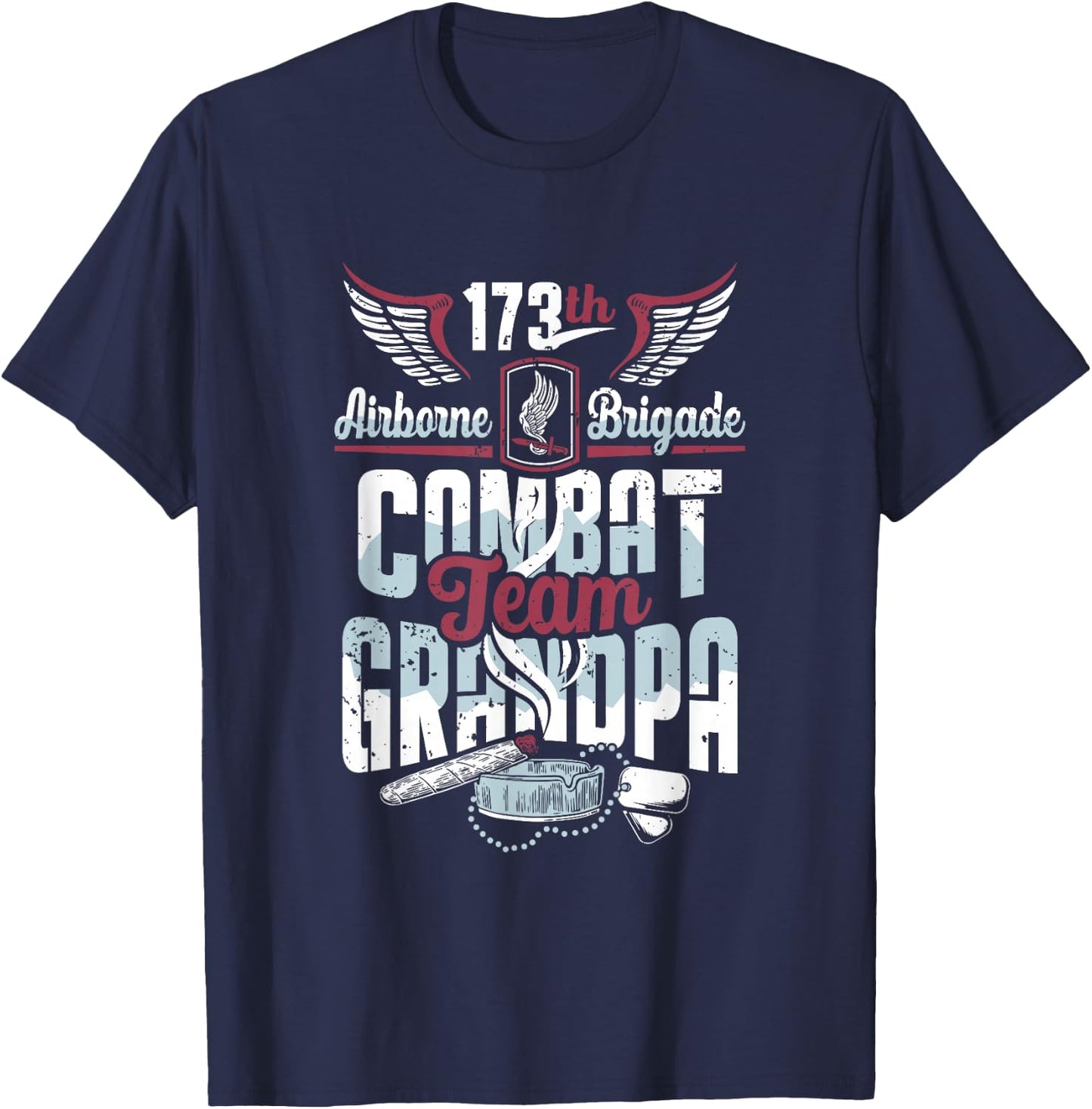 173rd Airborne Brigade Combat Team Grandpa T-Shirt - T-Shirt | Navy