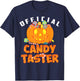 Halloween Official Candy Taster | Candy Lovers Gift T-Shirt - T-Shirt | Navy