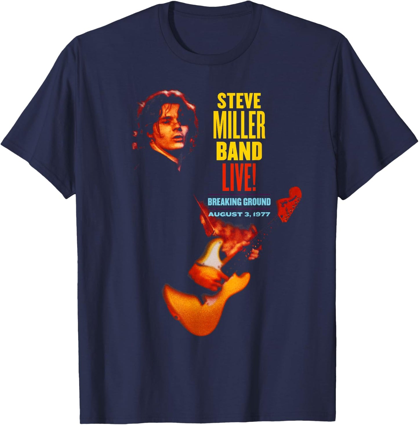 Steve Miller Band - Breaking Ground Live T-Shirt - T-Shirt | Navy