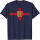 England Flag Royal Arms Saint George's Cross English T-Shirt - T-Shirt | Navy