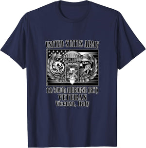 1/509th Airborne (BCT) Veteran (Front Design) T-Shirt - T-Shirt | Navy