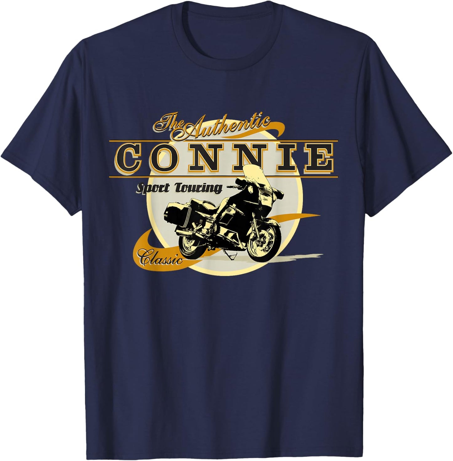 Concours Authentic Connie Motorcycle Design T-Shirt - T-Shirt | Navy
