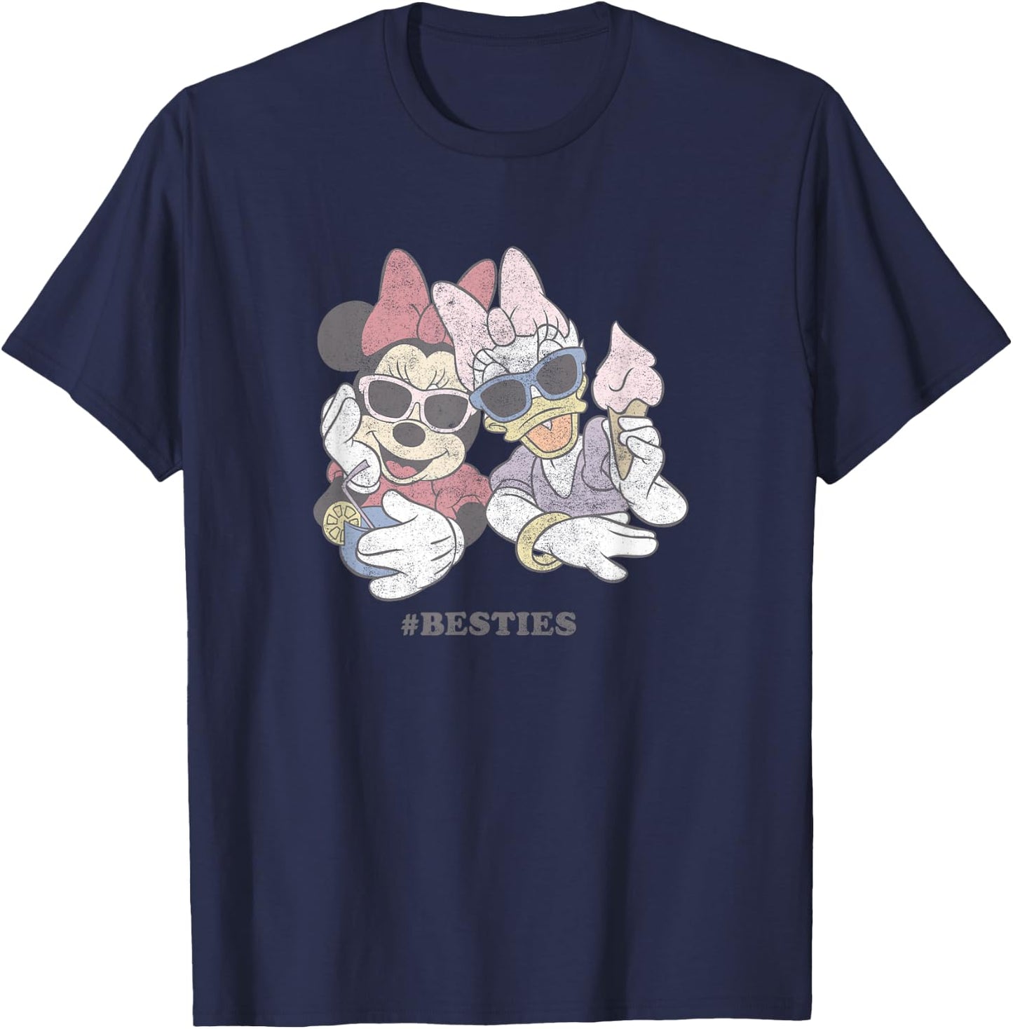 Disney Minnie & Daisy Sunglasses and Treats Besties Small T-Shirt - T-Shirt | Navy