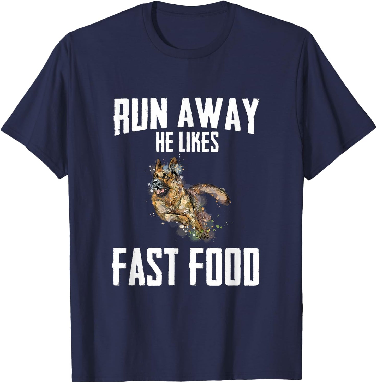 K9 Unit Thin Blue Line - German Shepherd Police Dog T-Shirt - T-Shirt | Navy