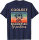 Vintage Dalmatian Coolest Grandma Gifts Funny Dog T-Shirt - T-Shirt | Navy