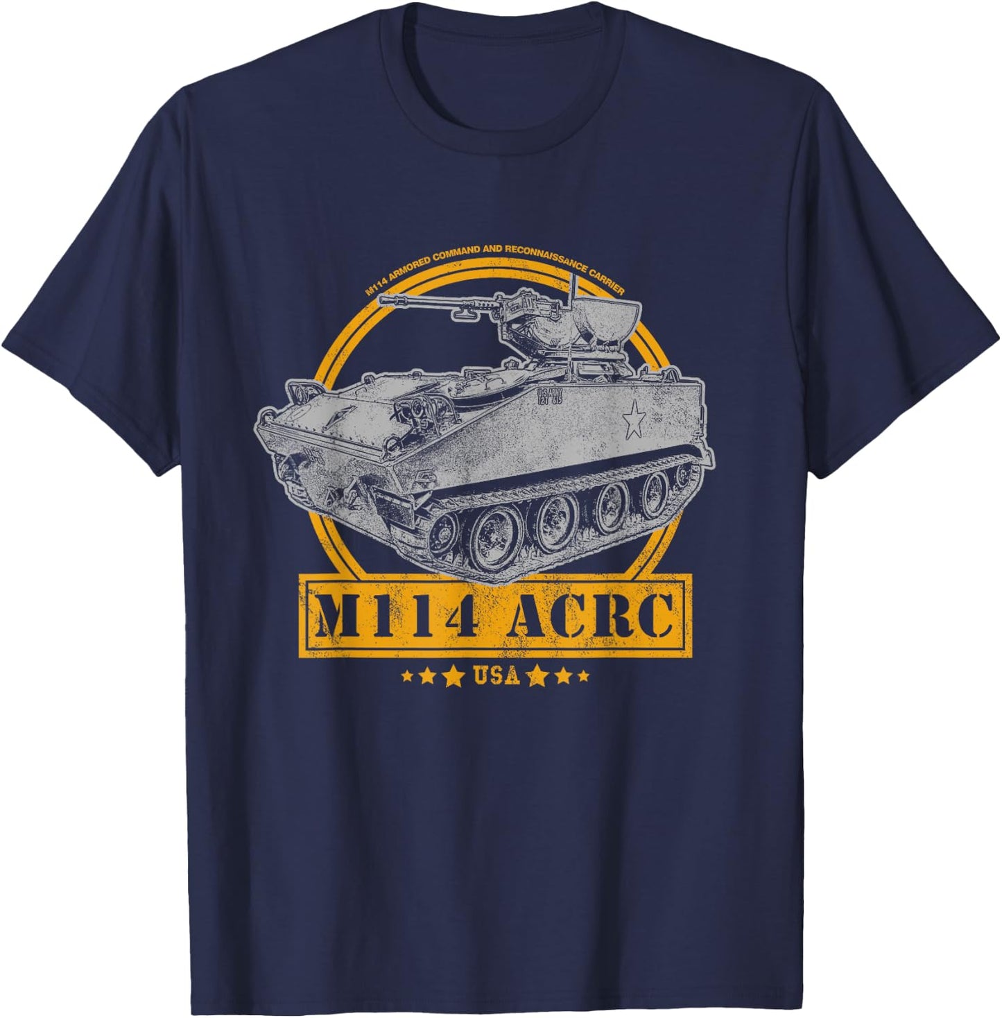 M114 Armored Command and Reconnaissance Carrier (ACRC) T-Shirt - T-Shirt | Navy
