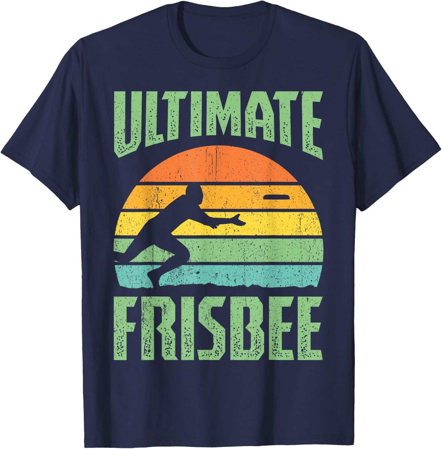 Frisbee Design Ultimate Frisbee T-Shirt - T-Shirt | Navy