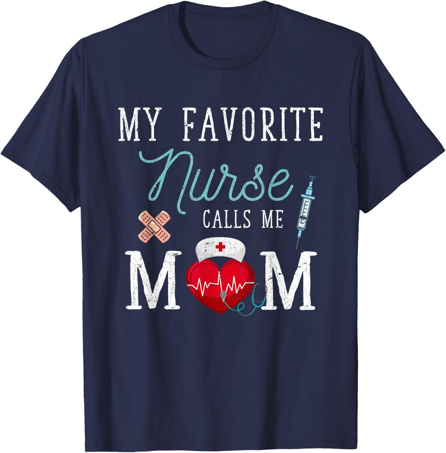 Meine Lieblings Pflegerin nennt mich Mama Krankenschwester [German Language] T-Shirt - T-Shirt | Navy