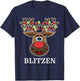 Santa Reindeer Blitzen Xmas Group Costume T-Shirt - T-Shirt | Navy