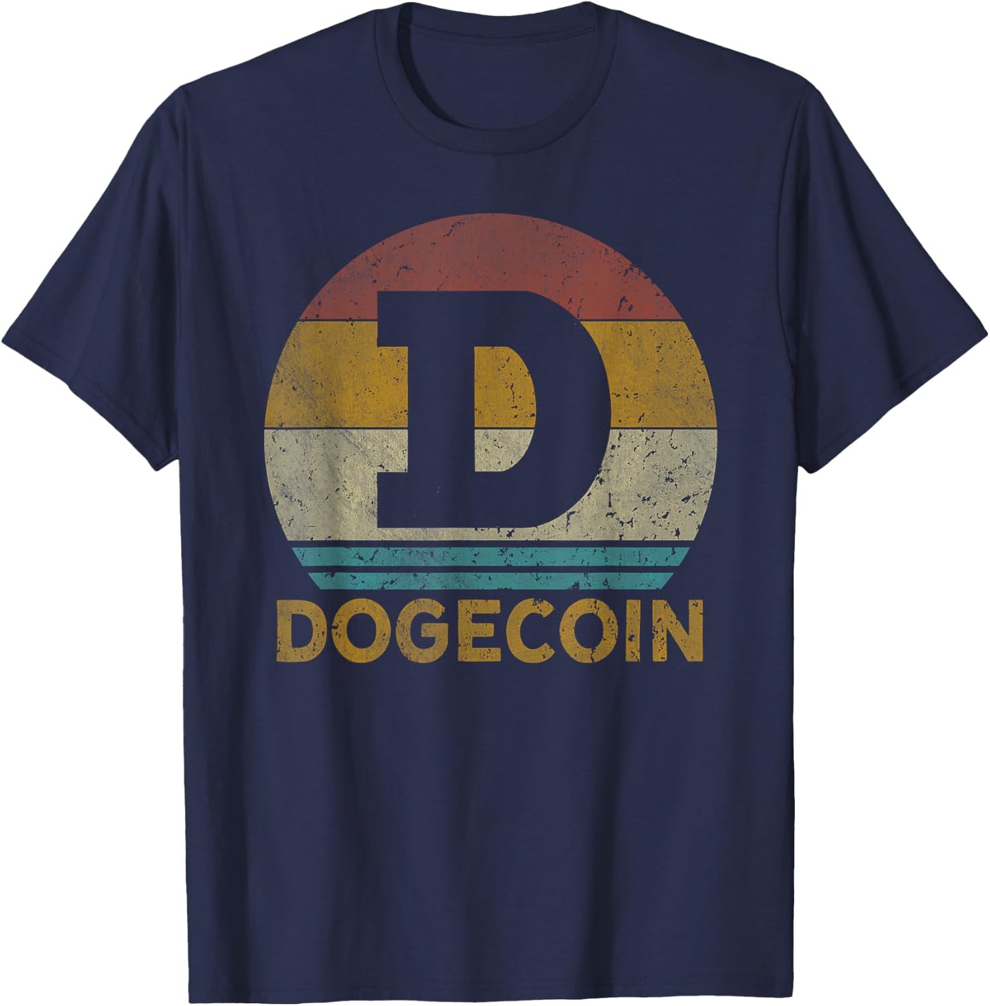 Vintage Dogecoin Miner DogeCoin T-Shirt - T-Shirt | Navy