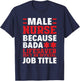 Proud Male Nurse Official Job Title Male Nurses Funny Murse T-Shirt - T-Shirt | Navy