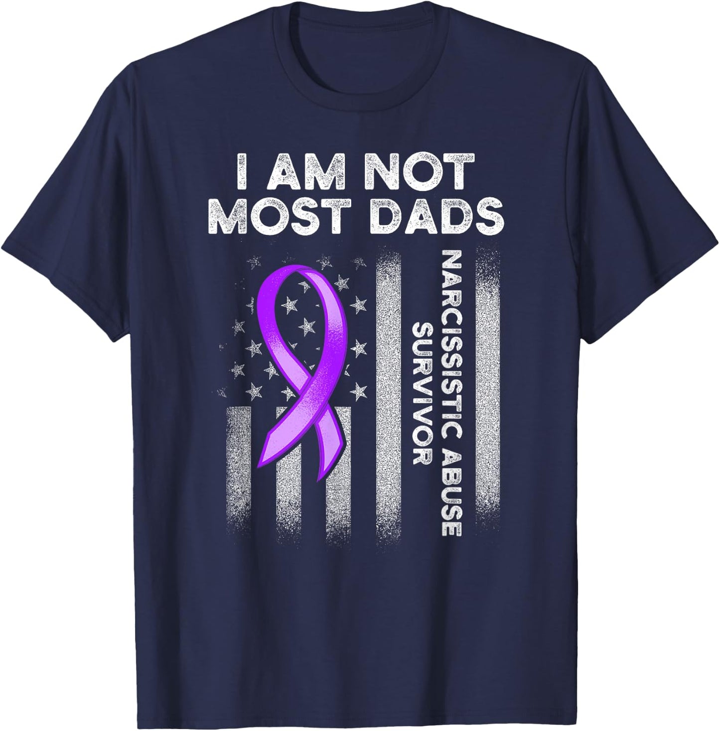 World Narcissistic Abuse Awareness Most Dads Survivor T-Shirt - T-Shirt | Navy