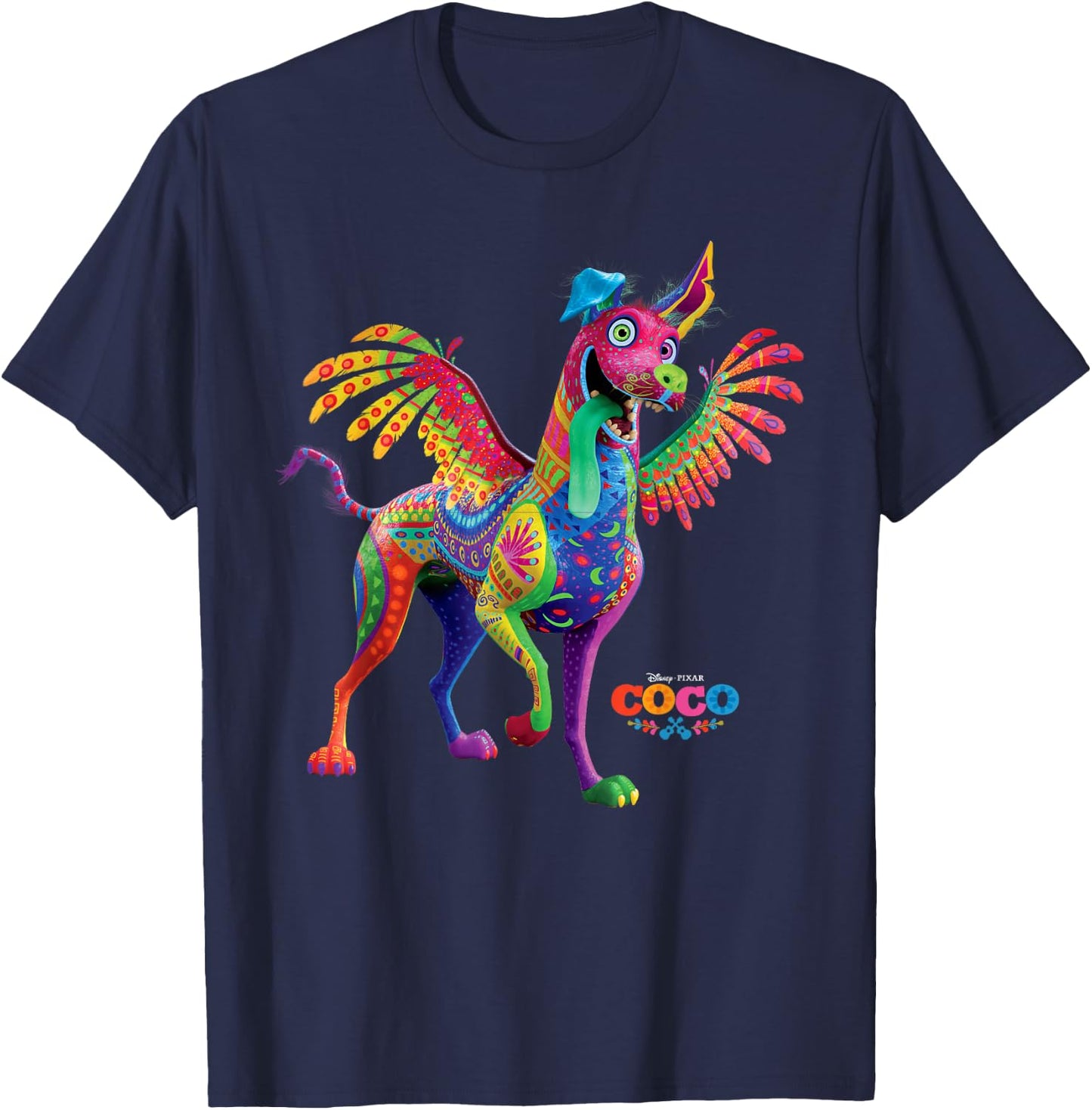 Disney Pixar Coco Dante Alebrije Spirit Animal T-Shirt - T-Shirt | Navy