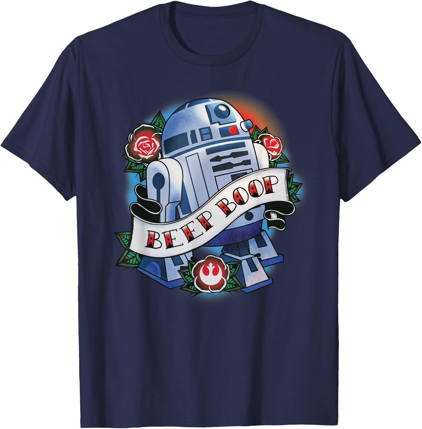 Star Wars R2-D2 Tattoo Art T-Shirt - T-Shirt | Navy