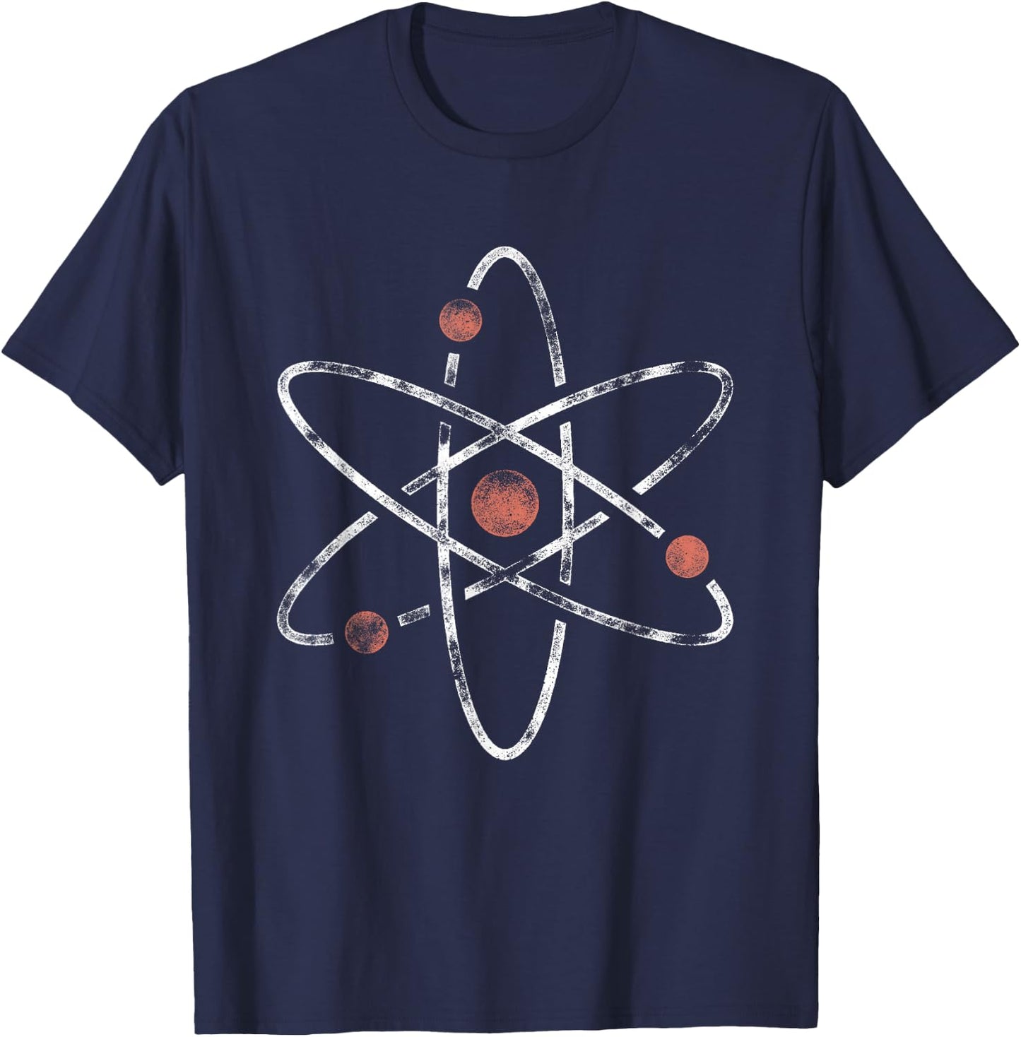 Atom Physicist Nerd Gift Physics T-Shirt - T-Shirt | Navy