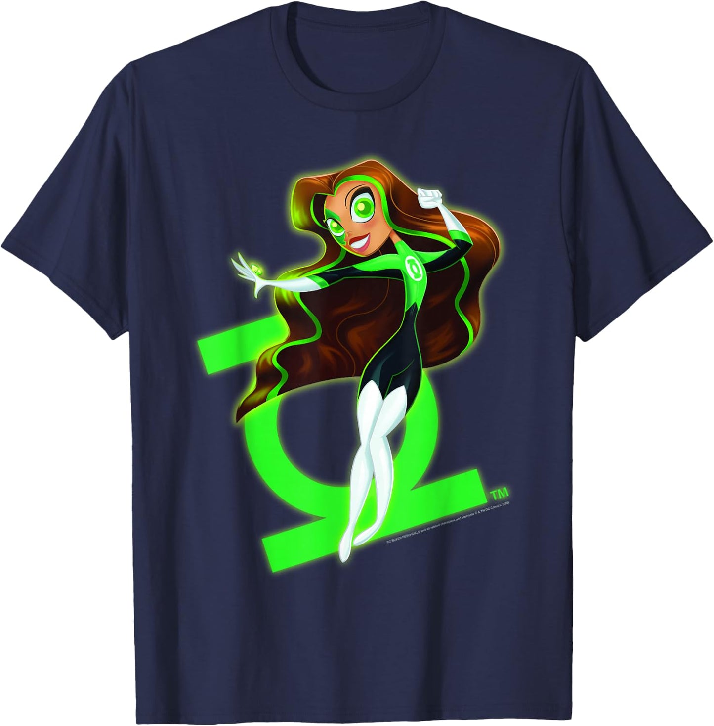 DC Comics Super Hero Girls Green Lantern T-Shirt - T-Shirt | Navy