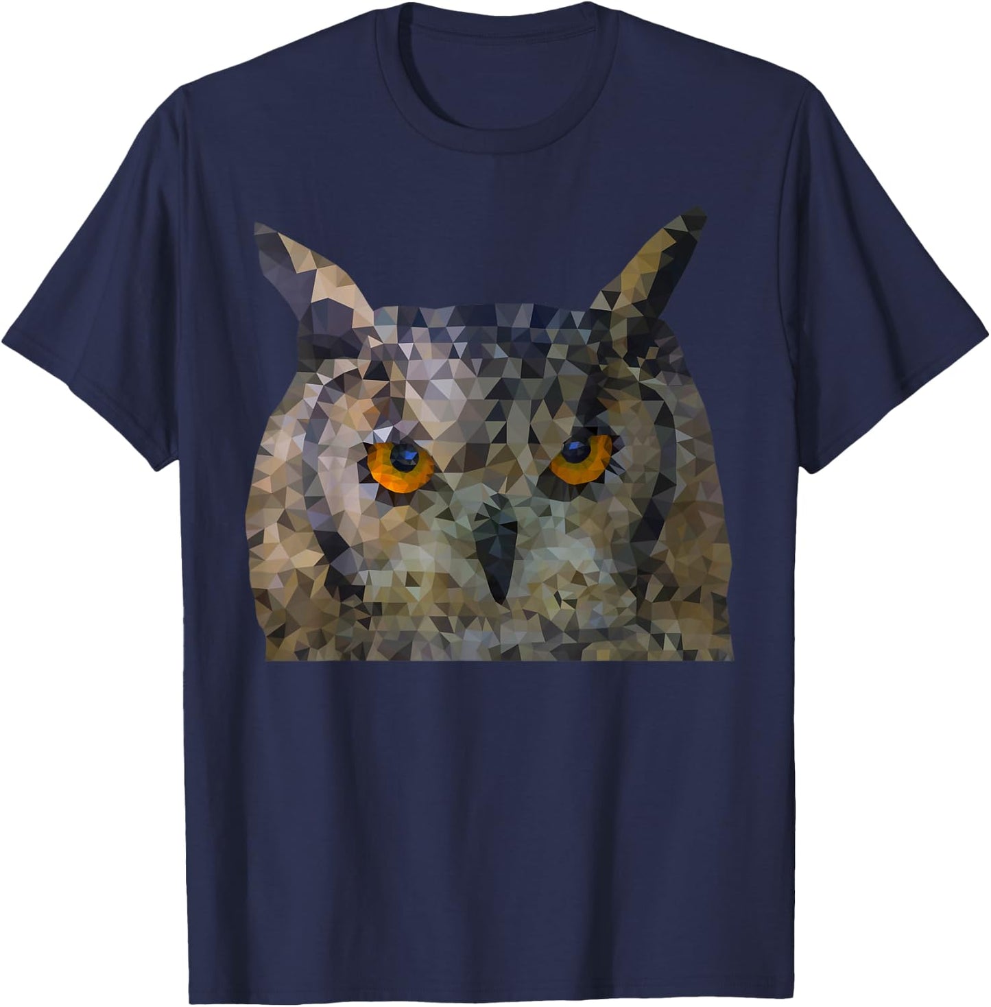 Owl polygon style T-Shirt - T-Shirt | Navy