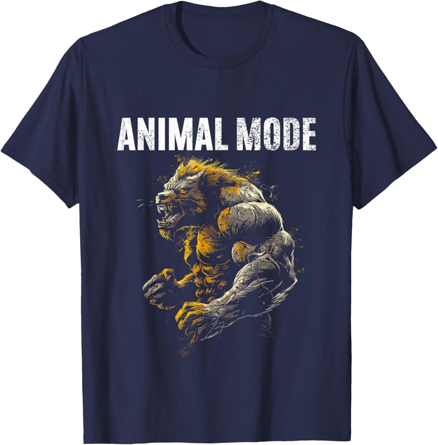 Gym Workout Bodybuilding Monster T-Shirt - T-Shirt | Navy