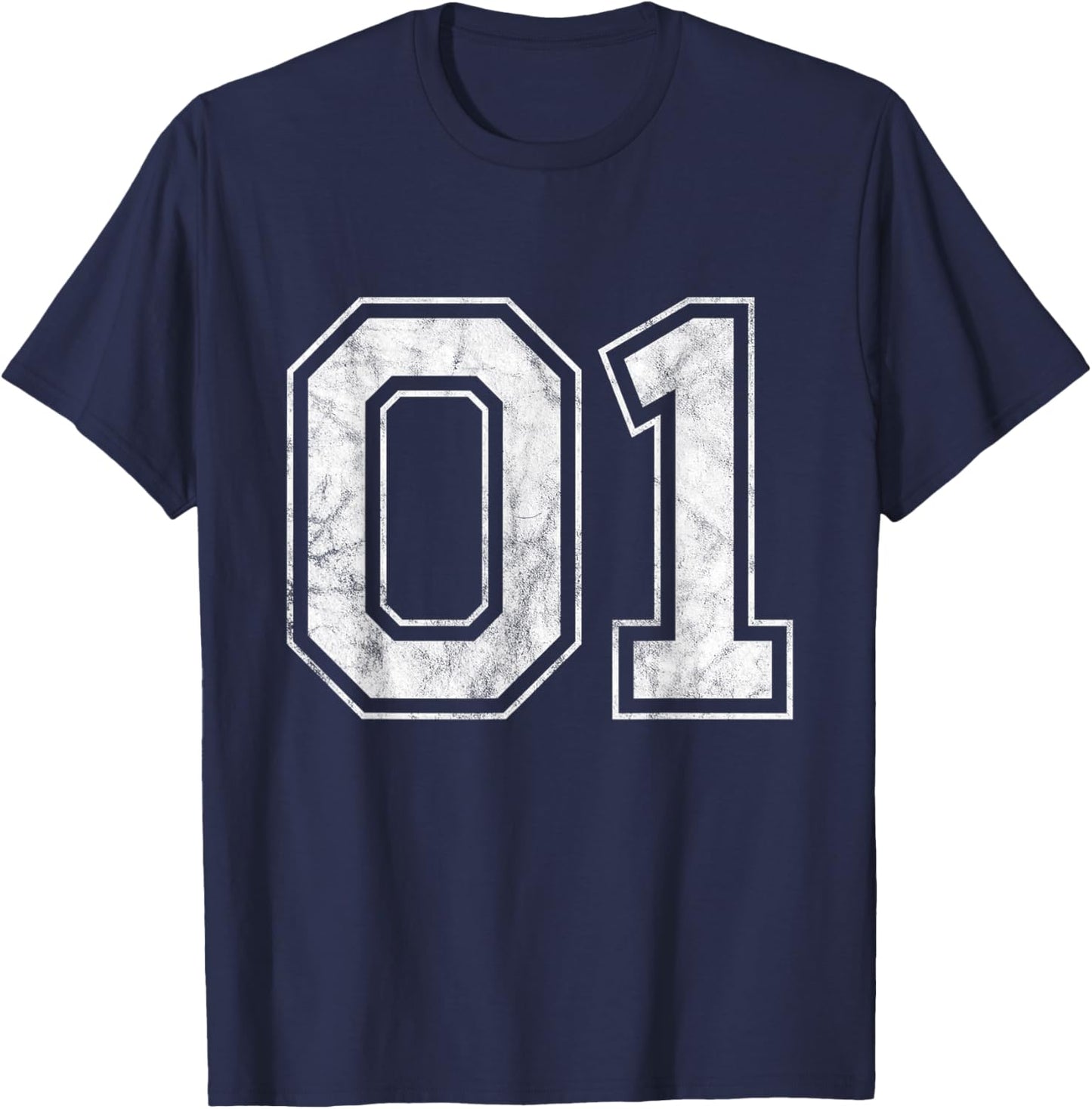 Number 01 T-Shirt - T-Shirt | Navy