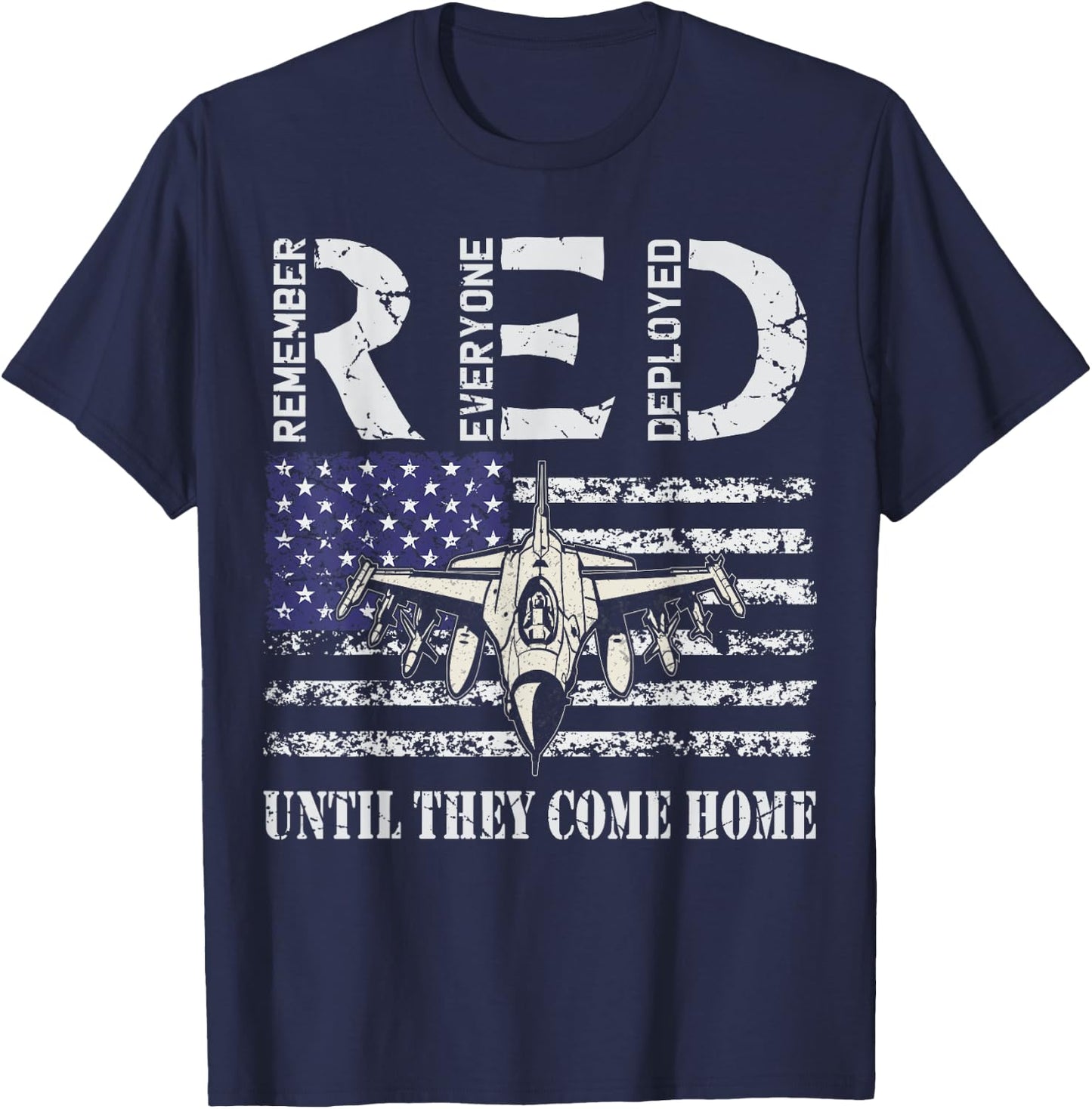 RED Friday Military Shirts Air Force USAF US Flag Veteran T-Shirt - T-Shirt | Navy