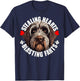 Wirehaired Pointing Griffon Stealing Hearts Blasting Farts T-Shirt - T-Shirt | Navy