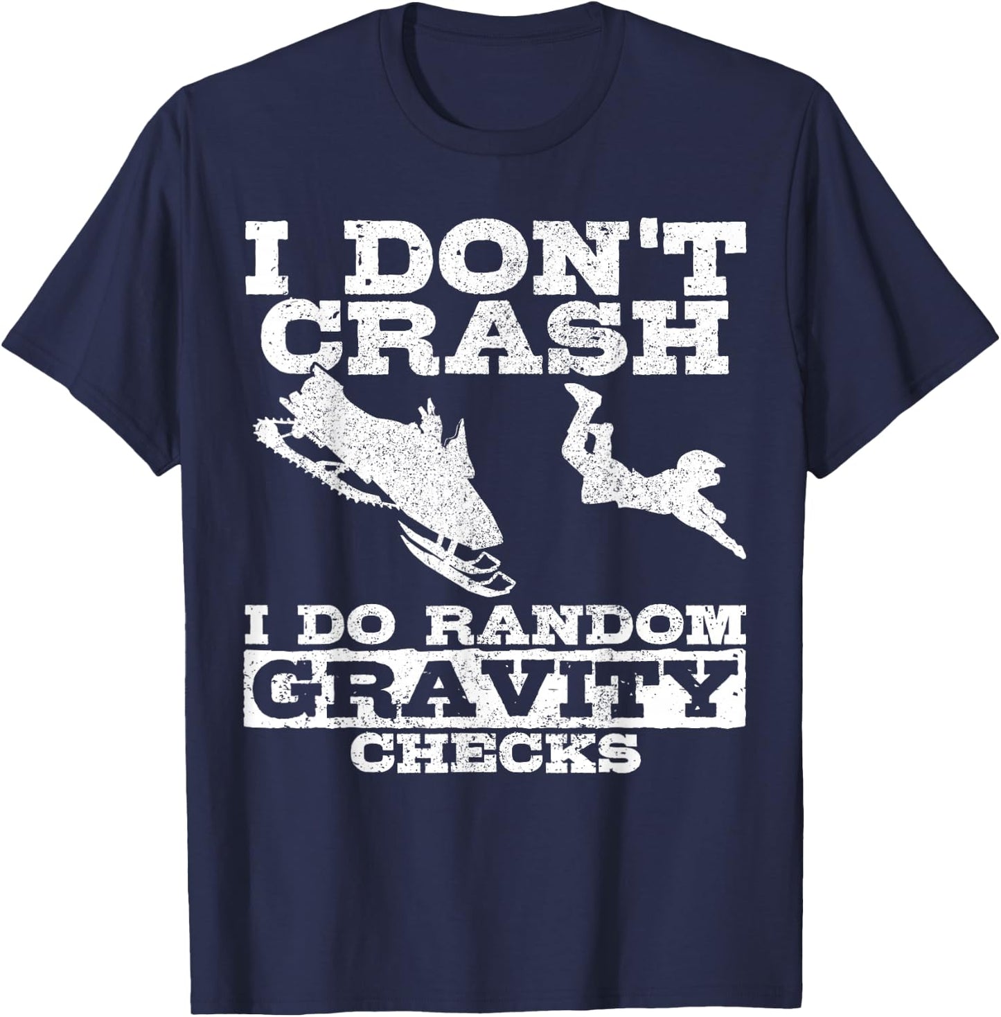 Snowmobile Snowmobile Funny Gift T-Shirt - T-Shirt | Navy